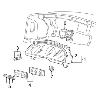 Ford OE - Instrument Panel - Cluster & Switches (Cab & Chassis - Crew Cab / Cab & Chassis - Conventional)