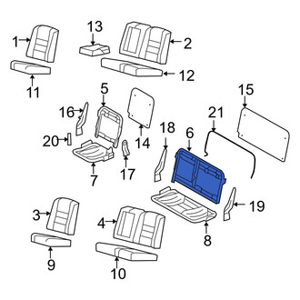 Ford OE - Rear Left Seat Back Cushion