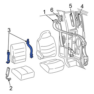 Ford OE - Front Center Seat Belt