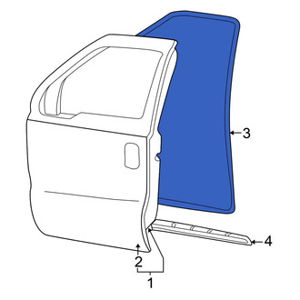 Ford OE - Front Inner Door Seal