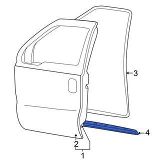 Ford OE - Front Lower Door Seal