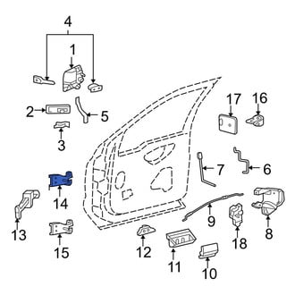 Ford OE - Front Upper Door Hinge