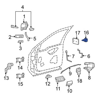 Ford OE - Front Door Lock Striker Plate