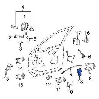 Ford OE - Rear Right Door Lock Actuator Motor