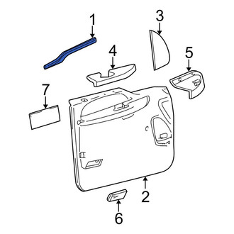 Ford OE - Front Left Door Window Belt Weatherstrip