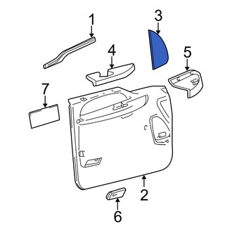 Ford OE - Front Right Door Trim Molding