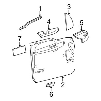 Ford OE - Front Door - Interior Trim (Manual Window), (Cab & Chassis - Crew Cab / Cab & Chassis - Conventional)