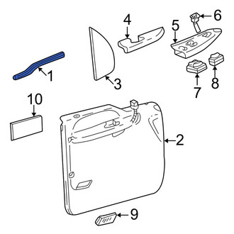 Ford OE - Front Right Door Window Belt Weatherstrip