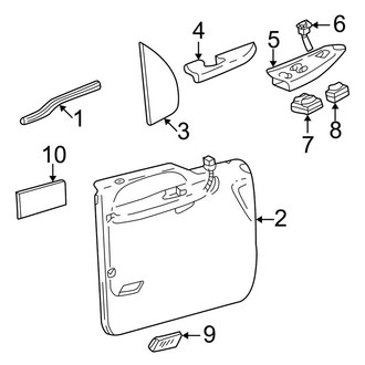Ford OE - Front Door - Interior Trim (Power Window), (Cab & Chassis - Crew Cab / Cab & Chassis - Conventional)