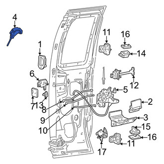Ford OE - Rear Right Door Latch Assembly