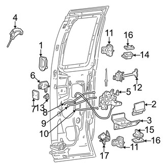Ford OE - Rear Door - Lock & Hardware (SuperCab)
