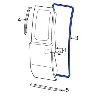 Ford OE - Rear Inner Door Seal