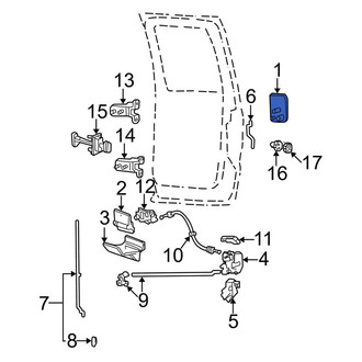 Ford OE - Rear Left Outer Exterior Door Handle