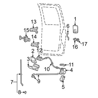 Ford OE - Rear Door - Lock & Hardware (Cab & Chassis - Crew Cab)