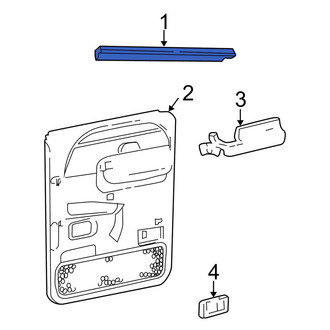 Ford OE - Rear Inner Door Window Belt Weatherstrip
