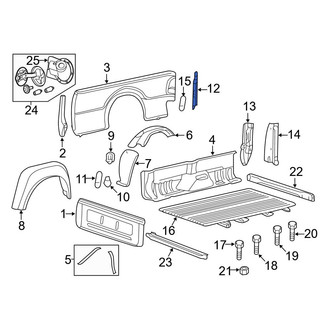 Ford OE - Rear Right Truck Bed Panel Reinforcement