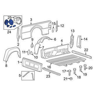 Ford OE - Rear Fuel Filler Door