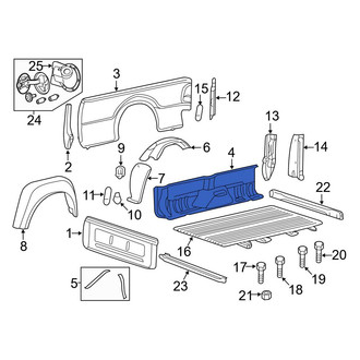 Ford OE - Front Truck Bed Panel