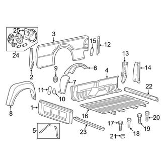 Ford OE - Pick Up Box - Front & Side Panels
