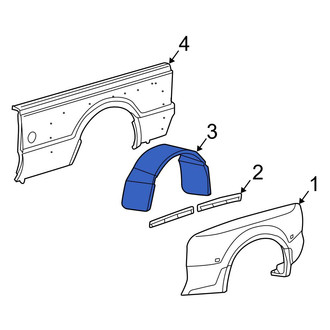 Ford OE - Rear Rearward Fender Splash Shield