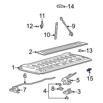 Ford OE - Tailgate Striker Bolt