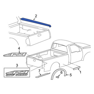 Ford OE - Rear Left Truck Bed Molding
