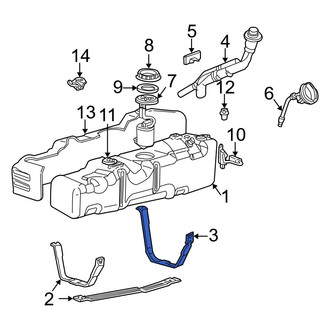 Ford OE - Rear Fuel Tank Strap