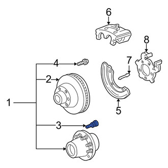 Ford OE - Front Wheel Lug Stud