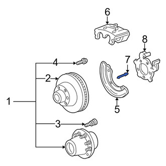 Ford OE - Rear Disc Brake Caliper Pin