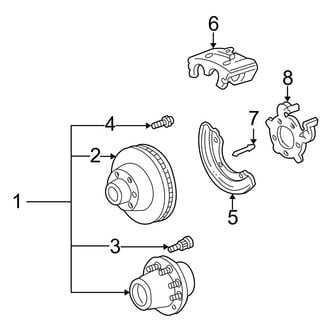 Ford OE - Rear Suspension - Brake Components