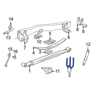 Ford OE - Rear Leaf Spring Bolt