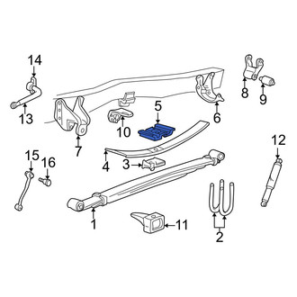 Ford OE - Rear Leaf Spring Plate