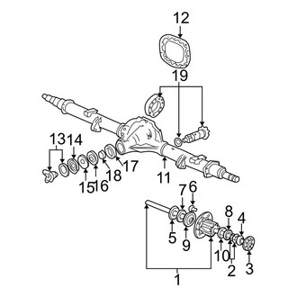 Ford OE - Rear Suspension - Axle Housing
