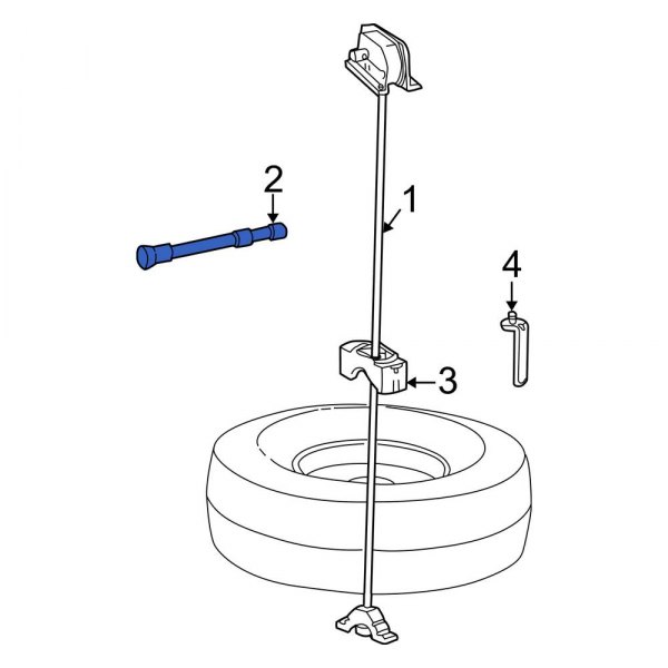 Spare Tire Hoist Wrench