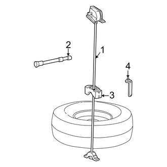Ford OE - Spare Tire Carrier - Carrier & Components (Cab & Chassis - Crew Cab / Cab & Chassis - Conventional)