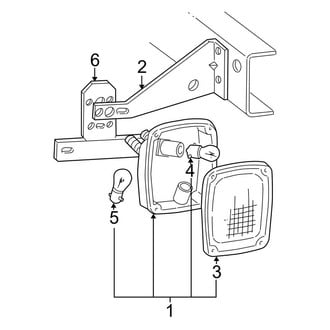 Ford OE - Rear Lamps - Tail Lamps (W/O Pickup Bed), (Cab & Chassis - Crew Cab / Cab & Chassis - Conventional)