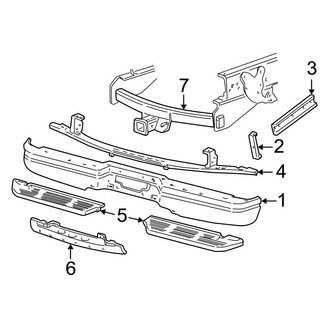 Ford OE - Rear Bumper - Bumper & Components (Cab & Chassis - Crew Cab / Cab & Chassis - Conventional)