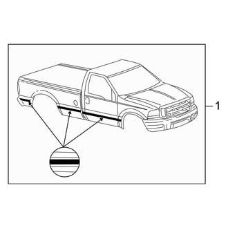 Ford OE - Stripe Tape (Type 2), (Cab & Chassis - Conventional)