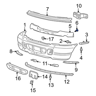 Ford OE - Rear Bumper Impact Absorber Bolt