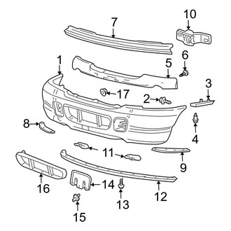 Ford OE - Front Bumper - Bumper & Components (XLS)