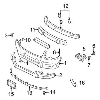 Ford OE - Front Bumper Cover Rivet