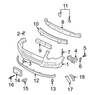 Ford OE - Bumper Cover Retainer