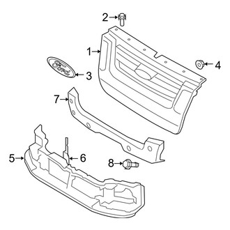 Ford OE - Grille & Components (With Ironman Package), (XLT)