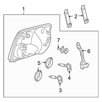 Ford OE - Front Lamps - Headlamp Components (Sport Utility)