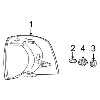 Ford OE - Front Lamps - Park & Signal Lamps (Eddie Bauer / Limited / NBX / XLS / XLT / XLT Sport)