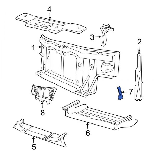 Radiator Support Baffle