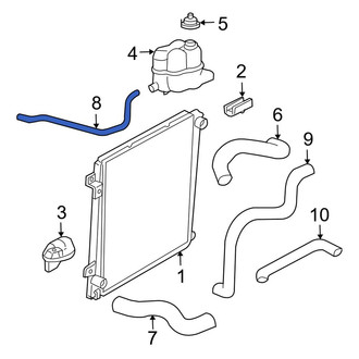 Ford OE - Engine Coolant Overflow Hose