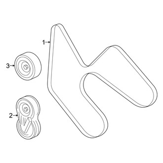 Ford OE - Cooling - Belts & Pulleys (Eddie Bauer / Limited / XLS / XLT 4.0L)
