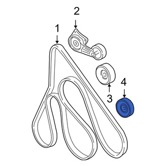 Ford OE - Accessory Drive Belt Idler Pulley