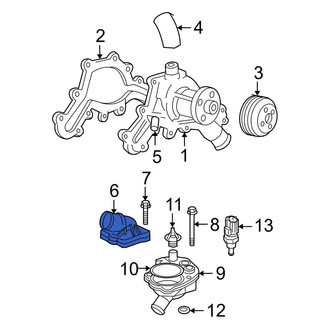 Ford OE - Upper Engine Coolant Thermostat Housing